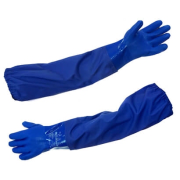 Длинные и толстые перчатки из ПВХ «Ойл Резист Лонг»