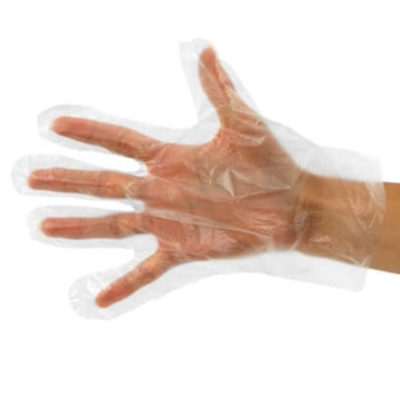 Прозрачные полиэтиленовые перчатки, фото № 3