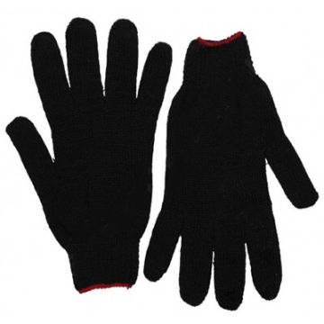 Перчатки х/б утепленные черные