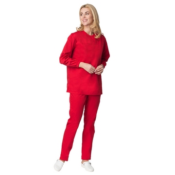 Миниатюра Женский костюм ХАССП-Стандарт (ткань Оптима, 160), красный