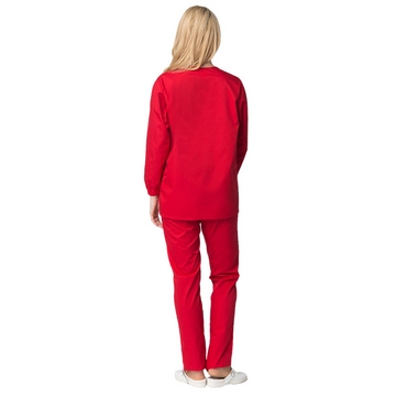 Женский костюм ХАССП-Стандарт (ткань Оптима, 160), красный, фото № 4