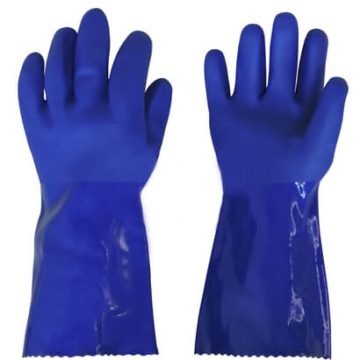 Толстые и плотные перчатки из ПВХ «Ойл Резист»