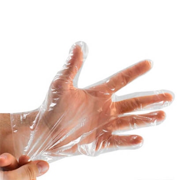 Прозрачные полиэтиленовые перчатки, фото № 2