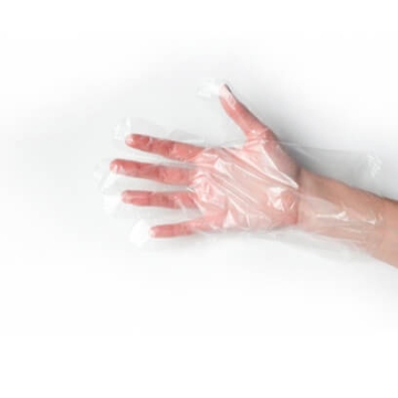 Прозрачные полиэтиленовые перчатки, фото № 4