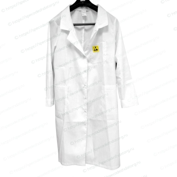 Антистатический халат мужской ESD белый, фото № 5