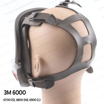 Миниатюра Полнолицевая маска 3М серии 6000 со сменными фильтрами, фото № 8