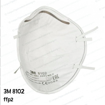 Миниатюра Респиратор маска 3M 8102 ffp2, фото № 6
