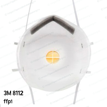 Полумаска фильтрующая респиратор 3M 8112 ffp1, фото № 4